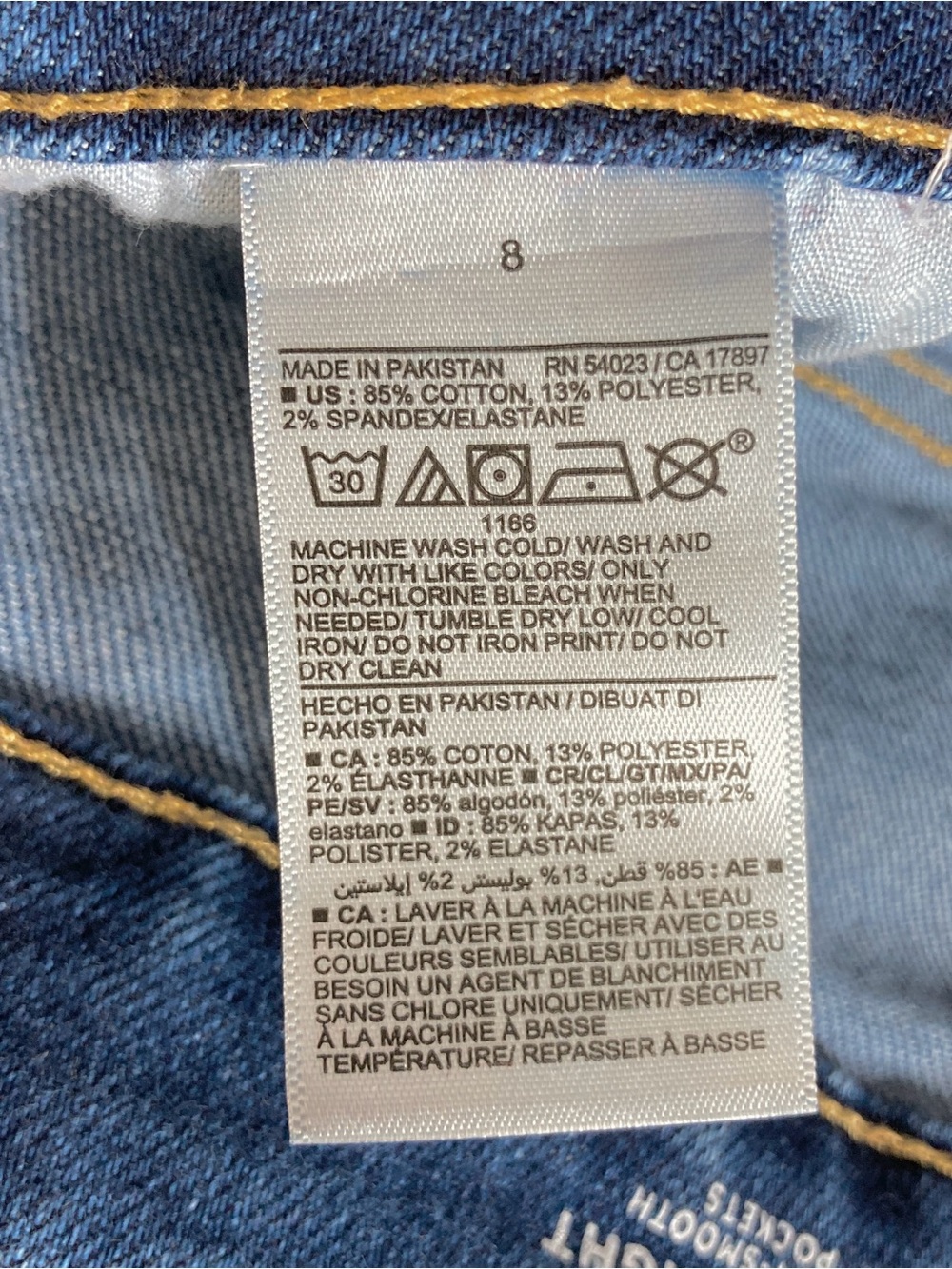 Old Navy Women’s Blue High Rise OG Straight Leg Ankle Jeans Size 8 - Picture 5 of 7